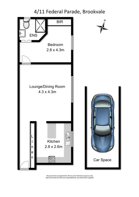 Floorplan of Homely unit listing, 4/11 Federal Parade, Brookvale NSW 2100