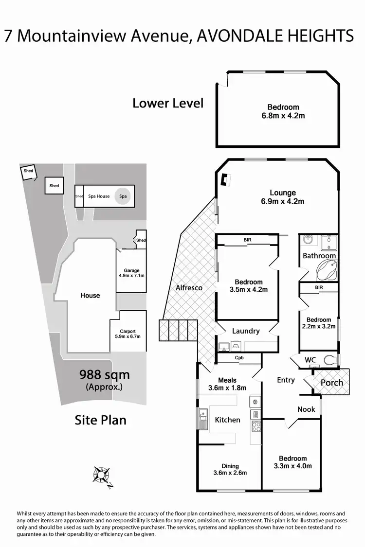 Floorplan of Homely house listing, 7 Mountainview Avenue, Avondale Heights VIC 3034