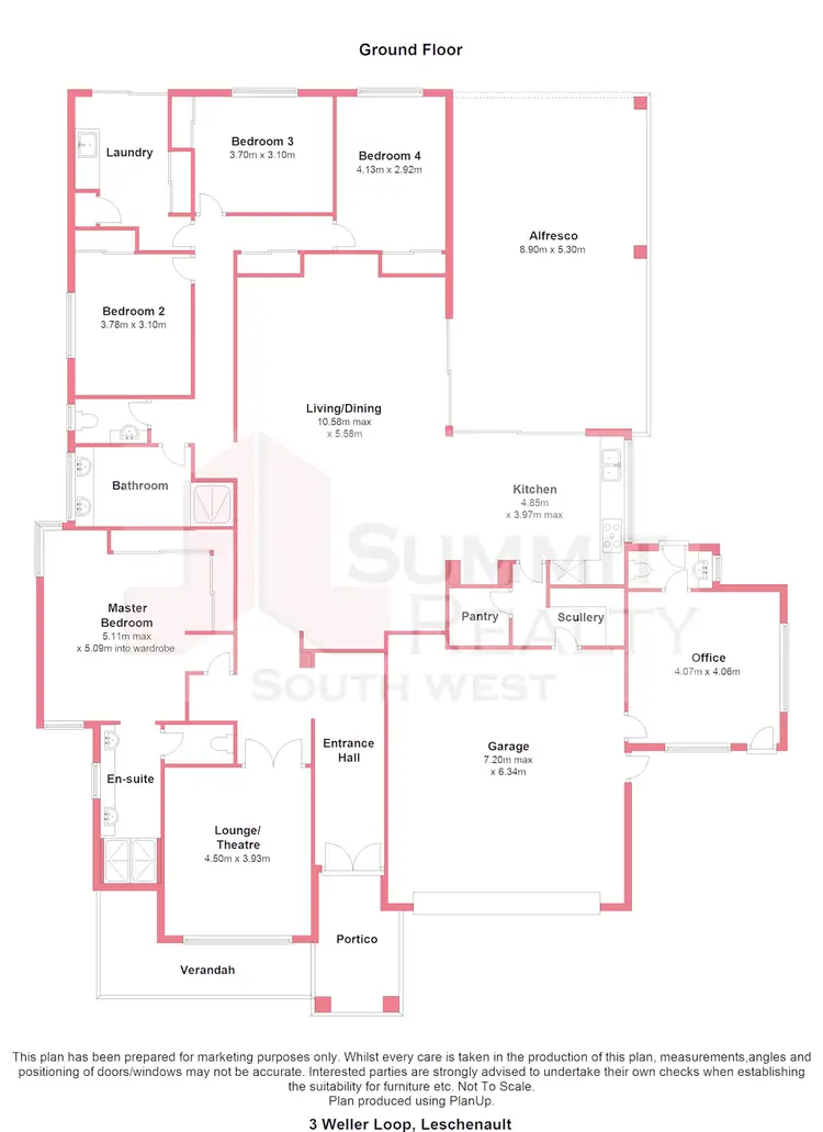 Floorplan of Homely house listing, 3 Weller Loop, Leschenault WA 6233