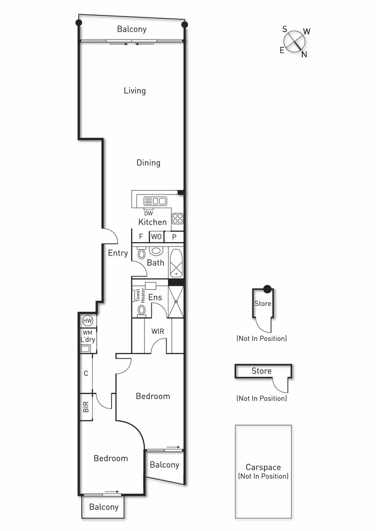 Floorplan of Homely apartment listing, 503/62 Beach Street, Port Melbourne VIC 3207