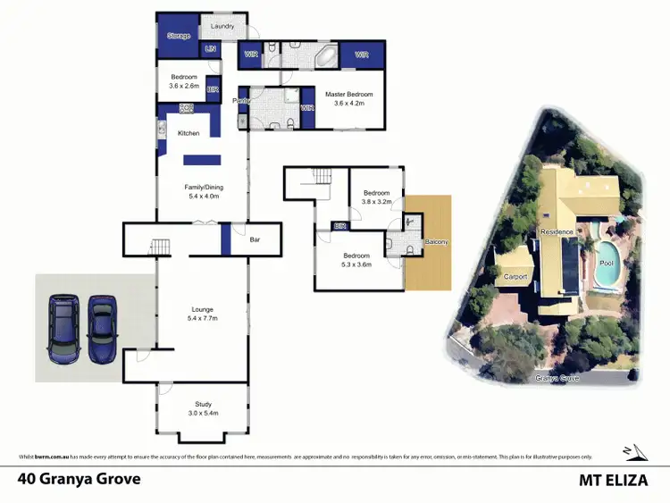 Floorplan of Homely house listing, 40. Granya Grove, Mount Eliza VIC 3930