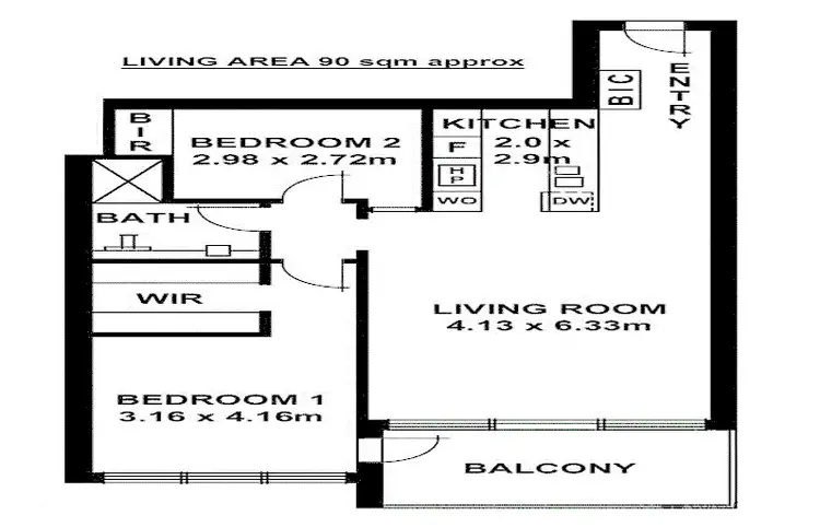 Floorplan of Homely apartment listing, 506/211 Grenfell St, Adelaide SA 5000