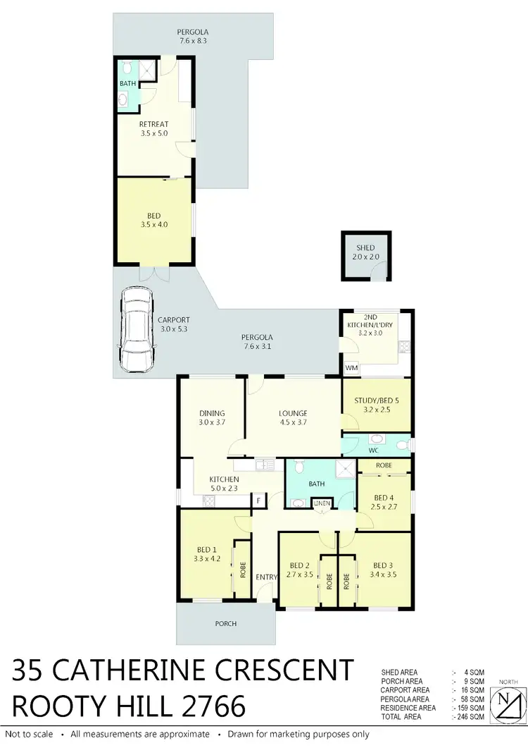 Floorplan of Homely house listing, 35 Catherine Crescent, Rooty Hill NSW 2766