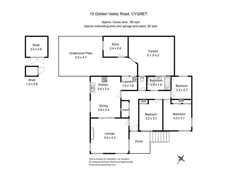Floorplan of Homely house listing, 15 Golden Valley Rd, Cygnet TAS 7112