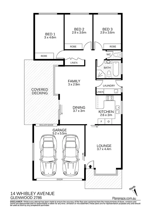 Floorplan of Homely house listing, 14 Whibley Avenue, Glenwood NSW 2768