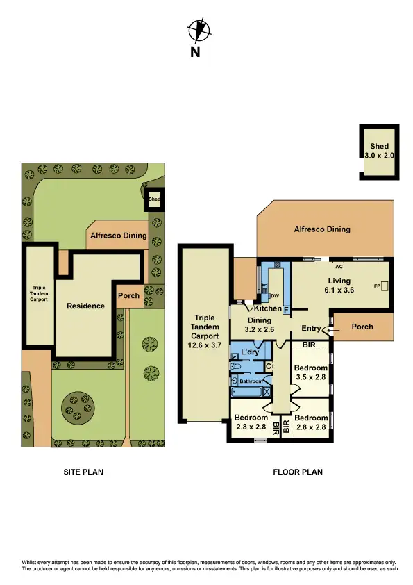 Floorplan of Homely house listing, 32 Learmonth Crescent, Sunshine West VIC 3020