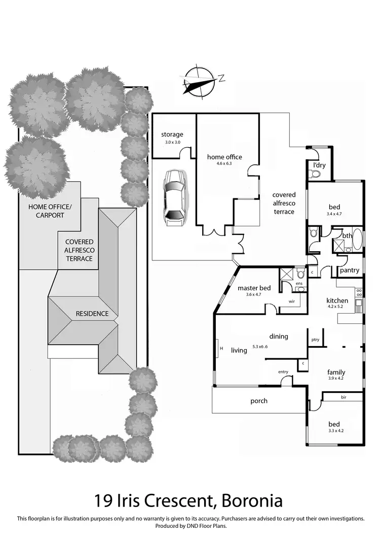 Floorplan of Homely house listing, 19 Iris Crescent, Boronia VIC 3155