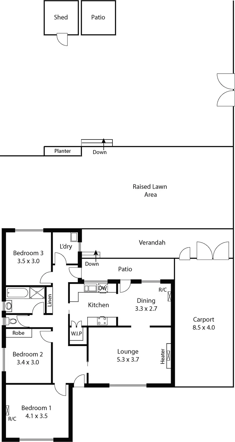 Floorplan of Homely house listing, 5 Lugarno Street, Redwood Park SA 5097