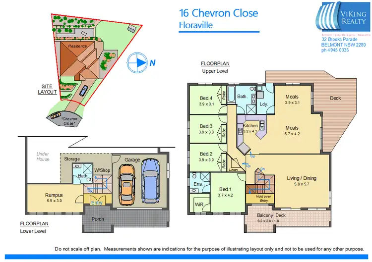 Floorplan of Homely house listing, 16 Chevron Close, Floraville NSW 2280