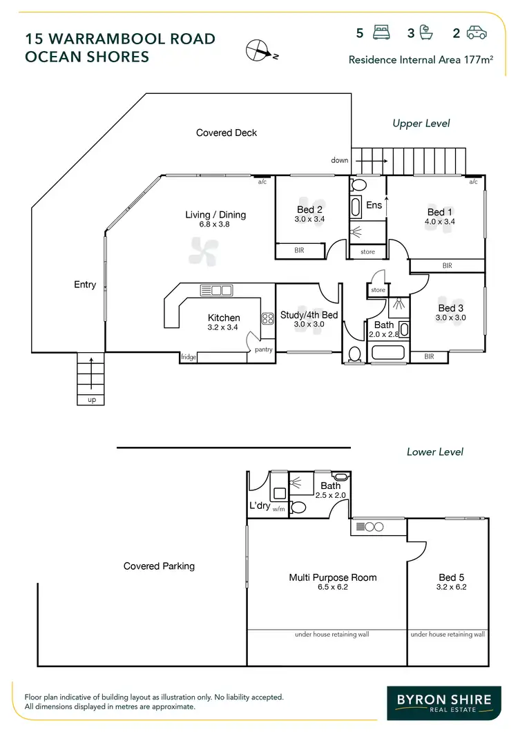 Floorplan of Homely house listing, 15 Warrambool Road, Ocean Shores NSW 2483
