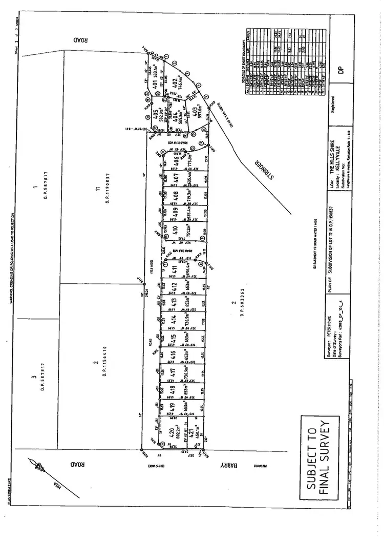 Floorplan of Homely land listing, Lot 406 Stringer Road, Kellyville NSW 2155
