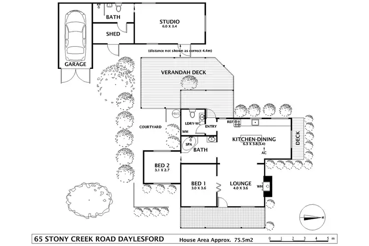 Floorplan of Homely house listing, 65 Stony Creek Road, Daylesford VIC 3460