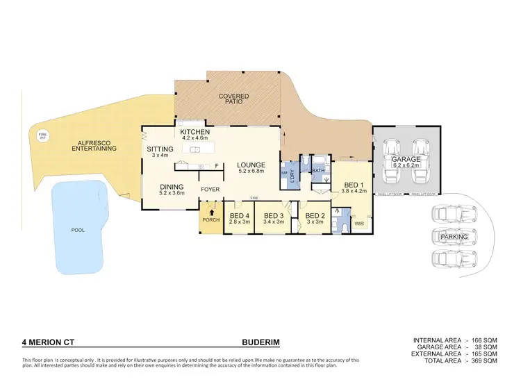 Floorplan of Homely house listing, 4 Merion Ct, Buderim QLD 4556