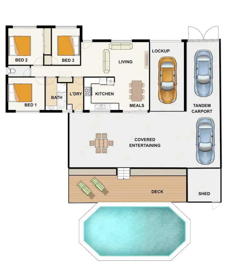 Floorplan of Homely house listing, 32 Sapium St, Kingston QLD 4114