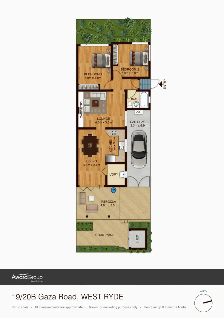 Floorplan of Homely semi-detached listing, 19/20b Gaza Road, West Ryde NSW 2114