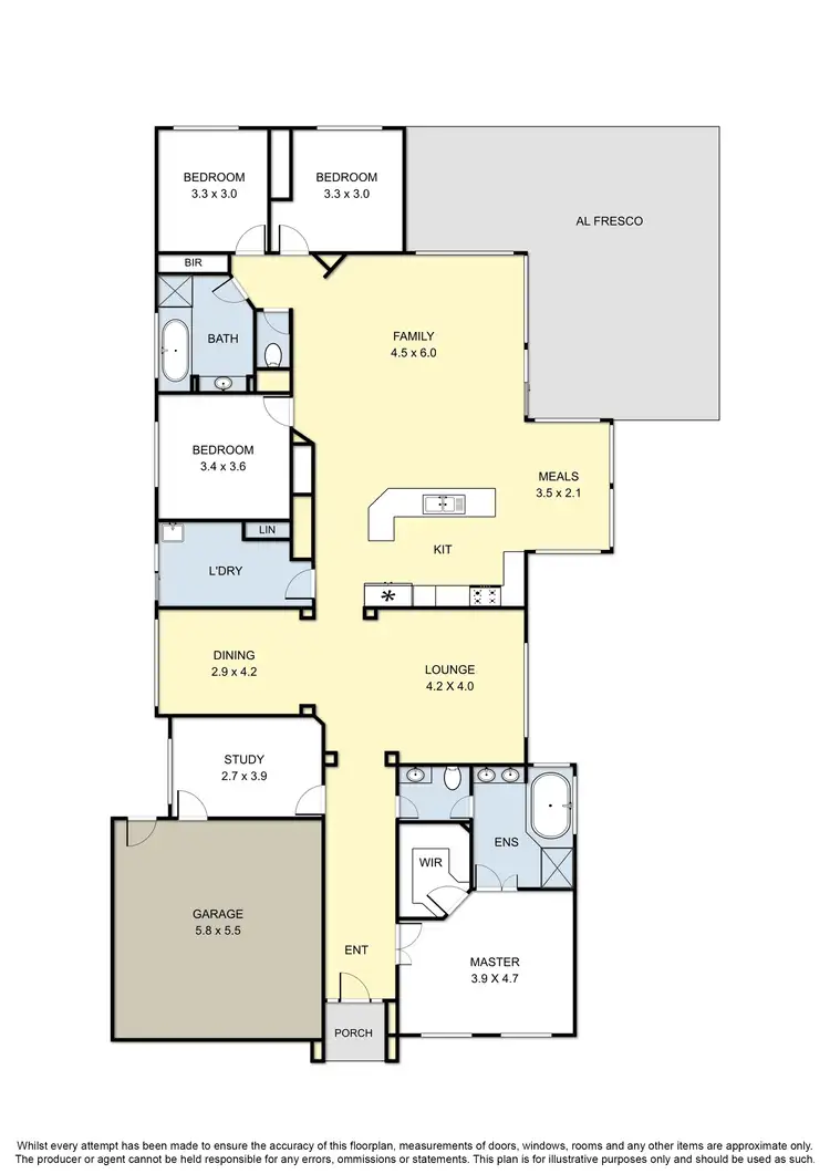 Floorplan of Homely house listing, 4 Delatite Way, Skye VIC 3977