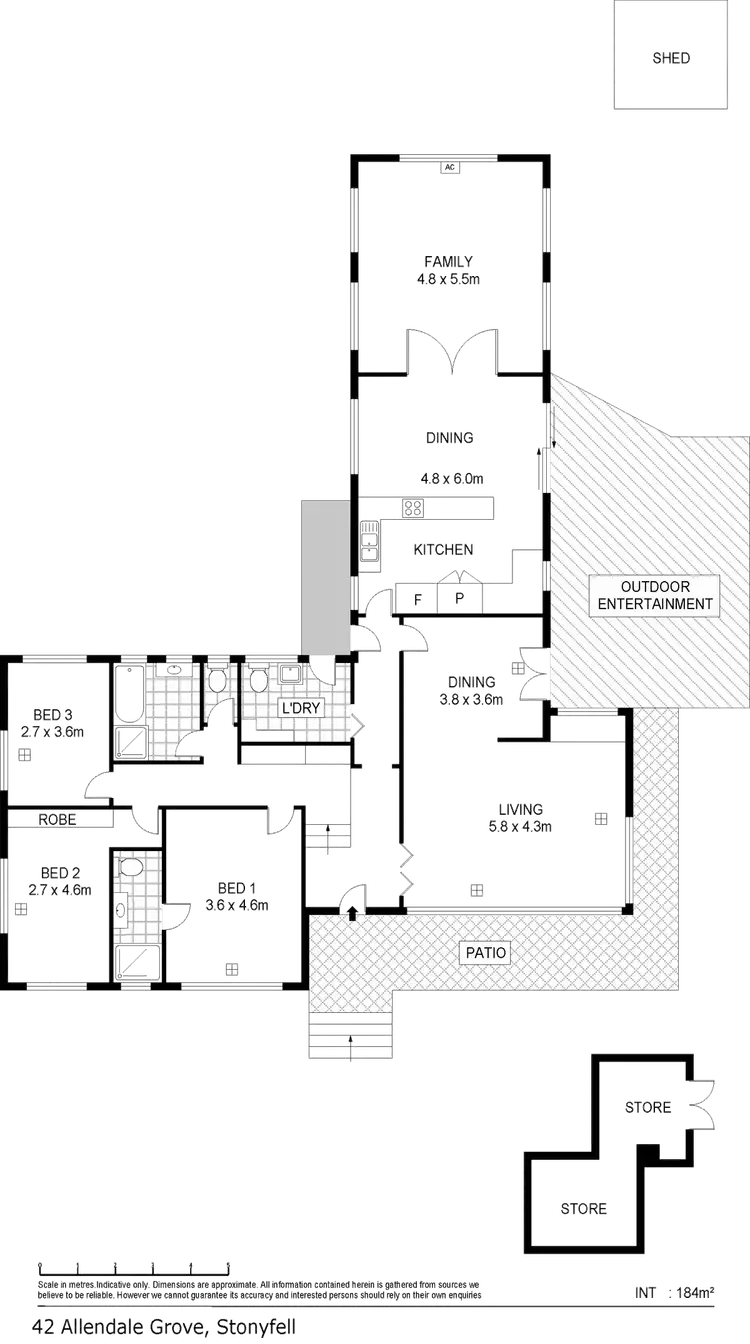 Floorplan of Homely house listing, 42 Allendale Grove, Stonyfell SA 5066