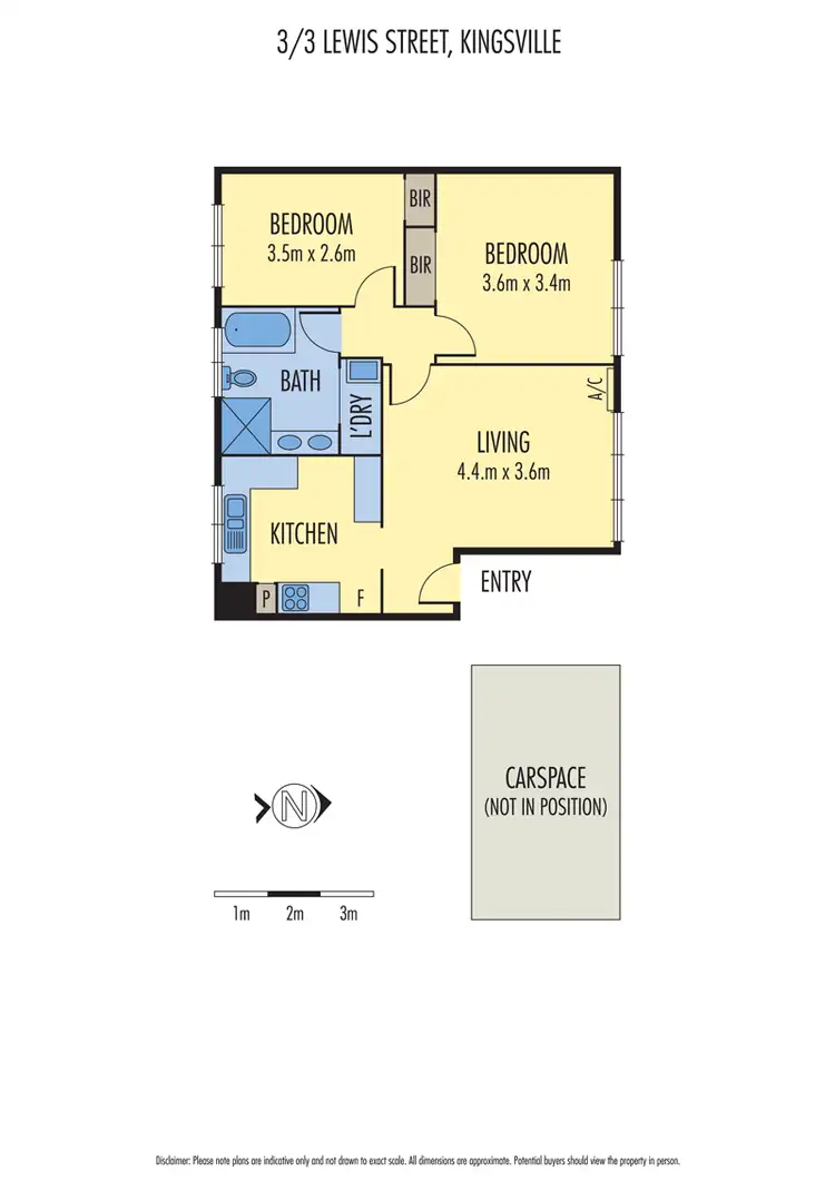 Floorplan of Homely unit listing, 3/3 Lewis Street, Kingsville VIC 3012