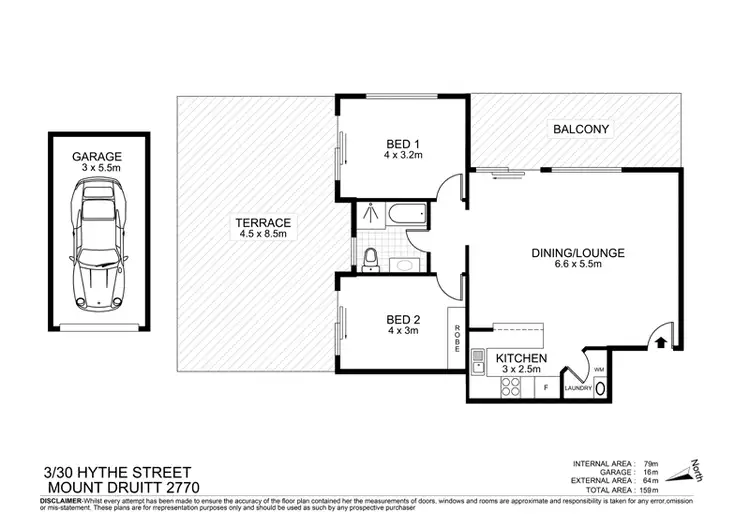 Floorplan of Homely unit listing, 3/30 Hythe Street, Mount Druitt NSW 2770
