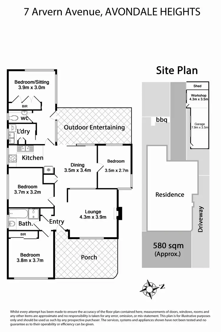 Floorplan of Homely house listing, 7 Arvern Avenue, Avondale Heights VIC 3034