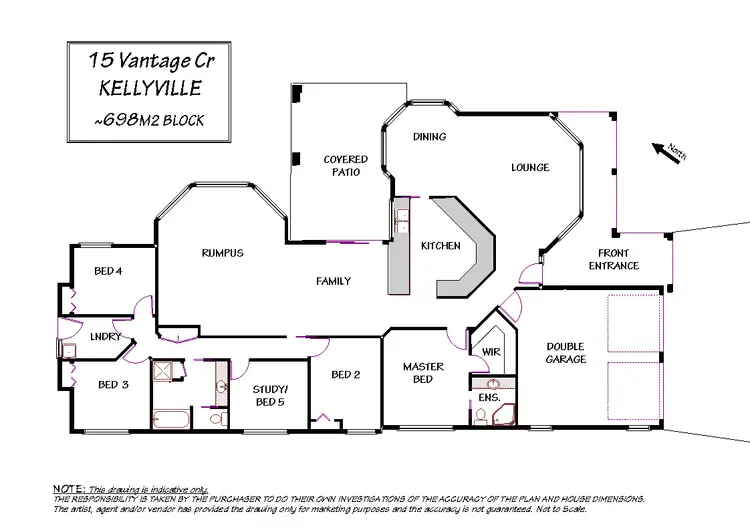 Floorplan of Homely house listing, 15 Vantage Cr St, Kellyville NSW 2155