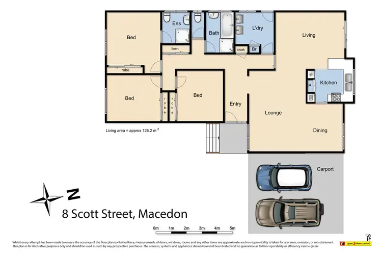 Floorplan of Homely house listing, 8 Scott Street, Macedon VIC 3440