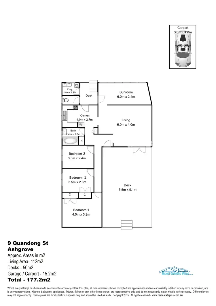 Floorplan of Homely house listing, 9 Quandong Street, Ashgrove QLD 4060