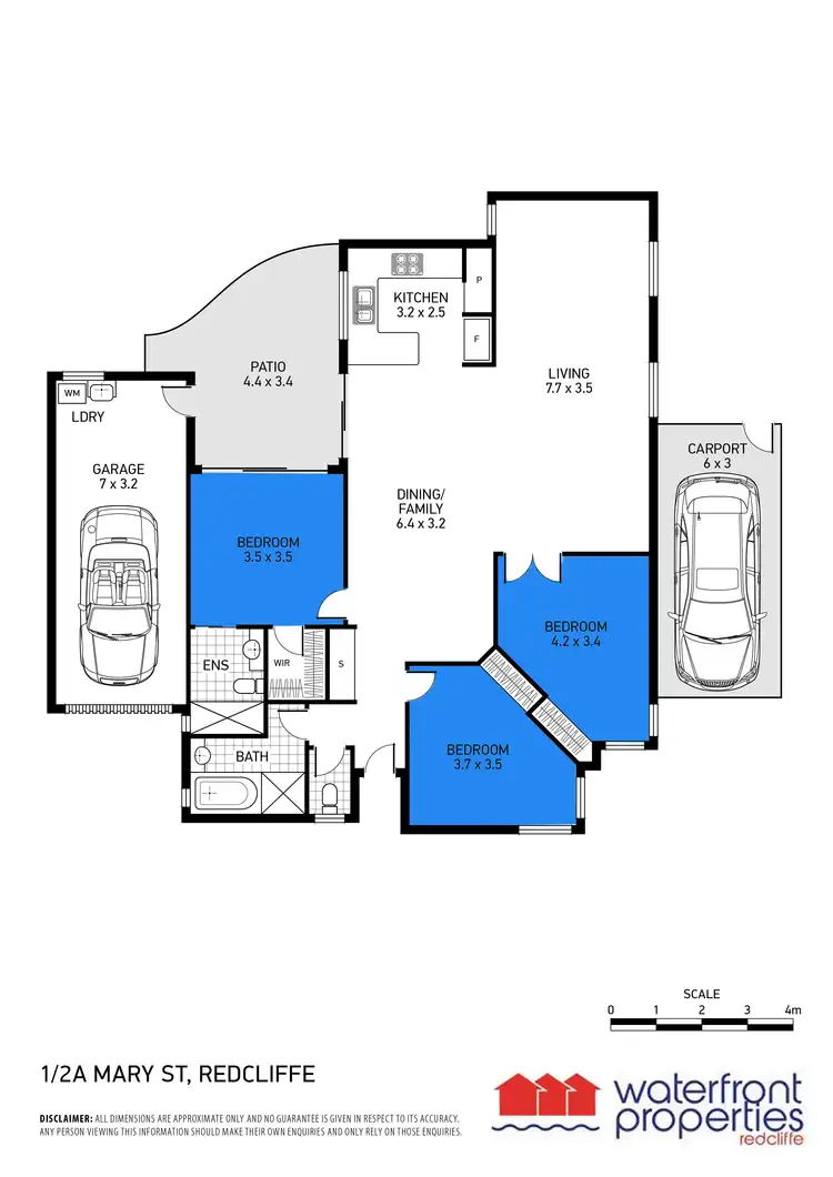Floorplan of Homely unit listing, 1/2a Mary Street, Redcliffe QLD 4020