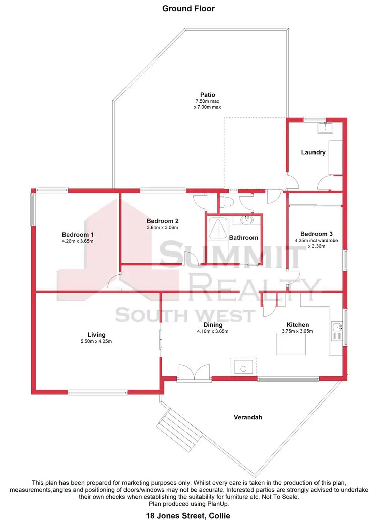 Floorplan of Homely house listing, 18 Jones Street, Collie WA 6225