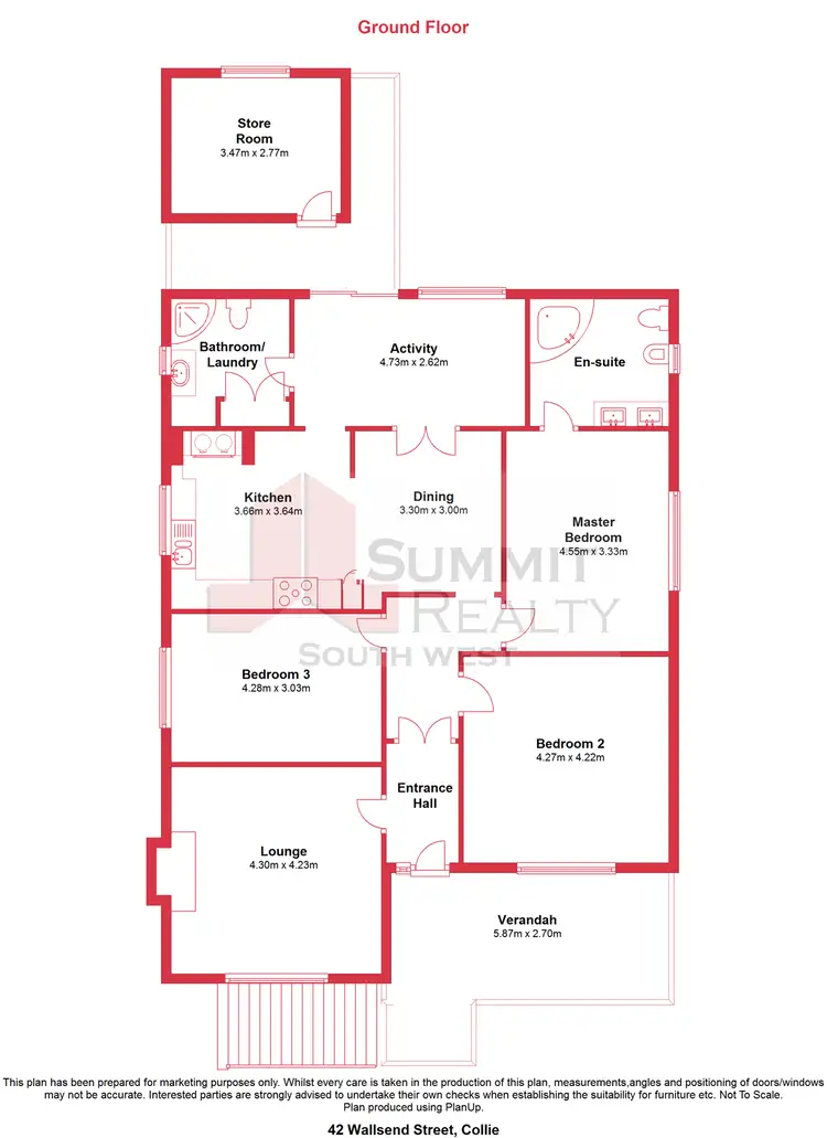 Floorplan of Homely house listing, 42 Wallsend Street, Collie WA 6225