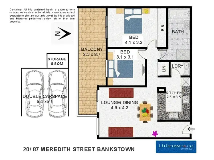Floorplan of Homely unit listing, 20/87-89 Meredith Street, Bankstown NSW 2200