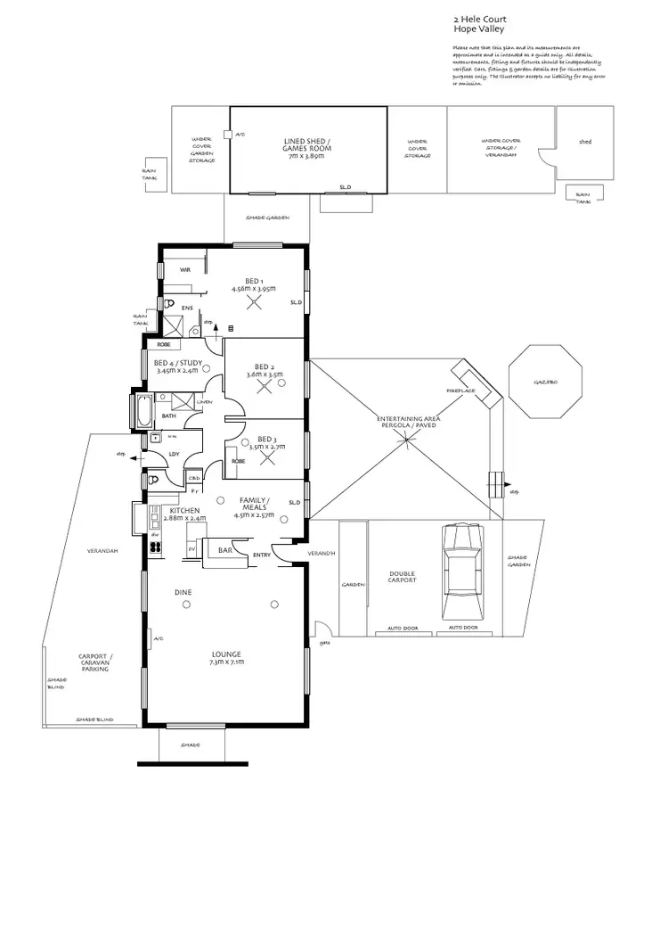 Floorplan of Homely house listing, 2 Hele Court, Hope Valley SA 5090