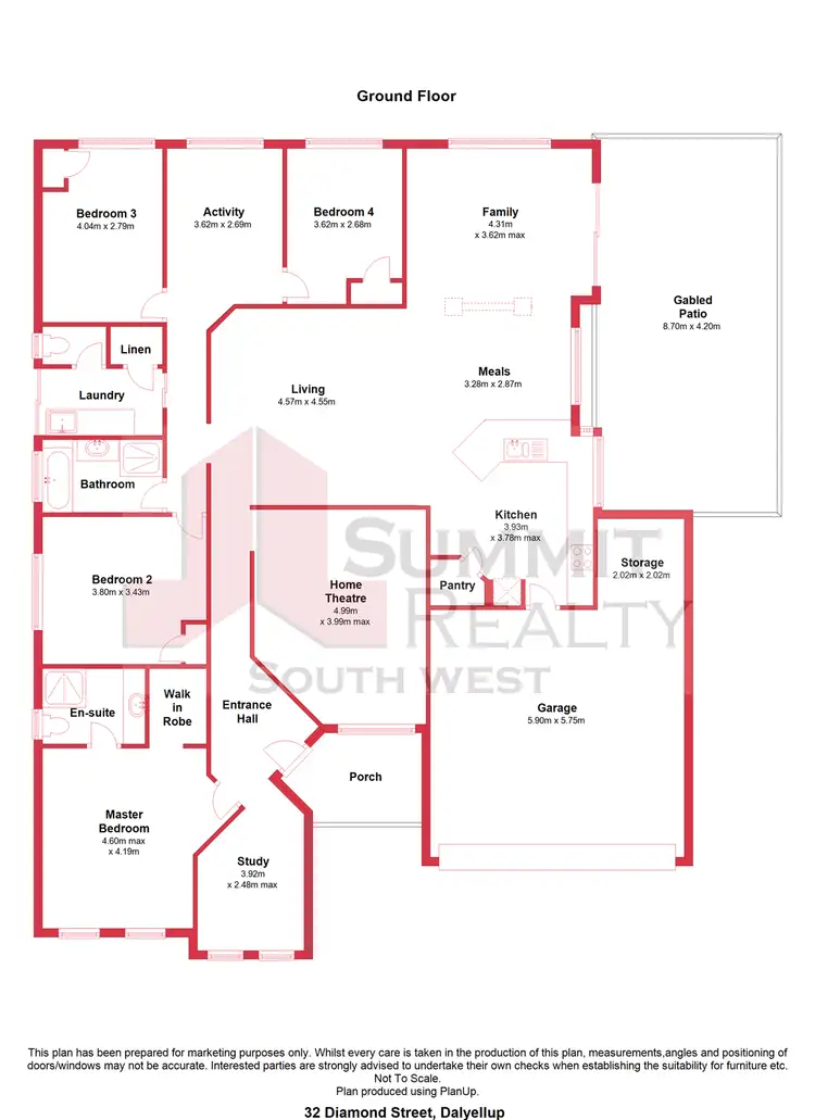 Floorplan of Homely house listing, 32 Diamond Street, Dalyellup WA 6230