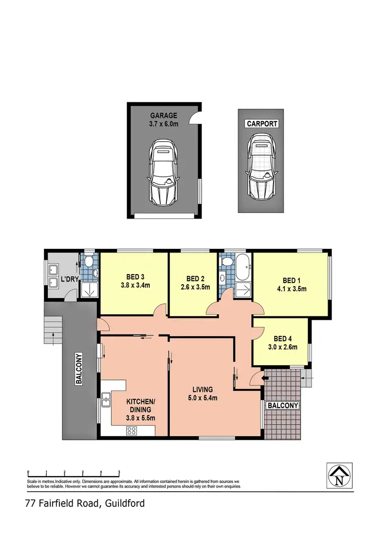 Floorplan of Homely house listing, 77 Fairfield Road, Guildford NSW 2161