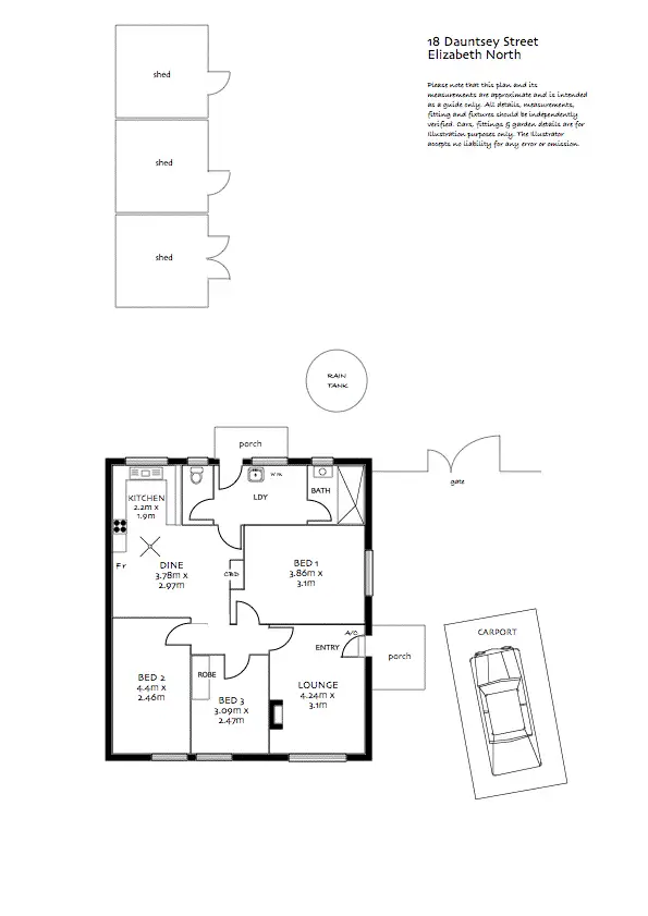 Floorplan of Homely house listing, 18 Dauntsey Road, Elizabeth North SA 5113