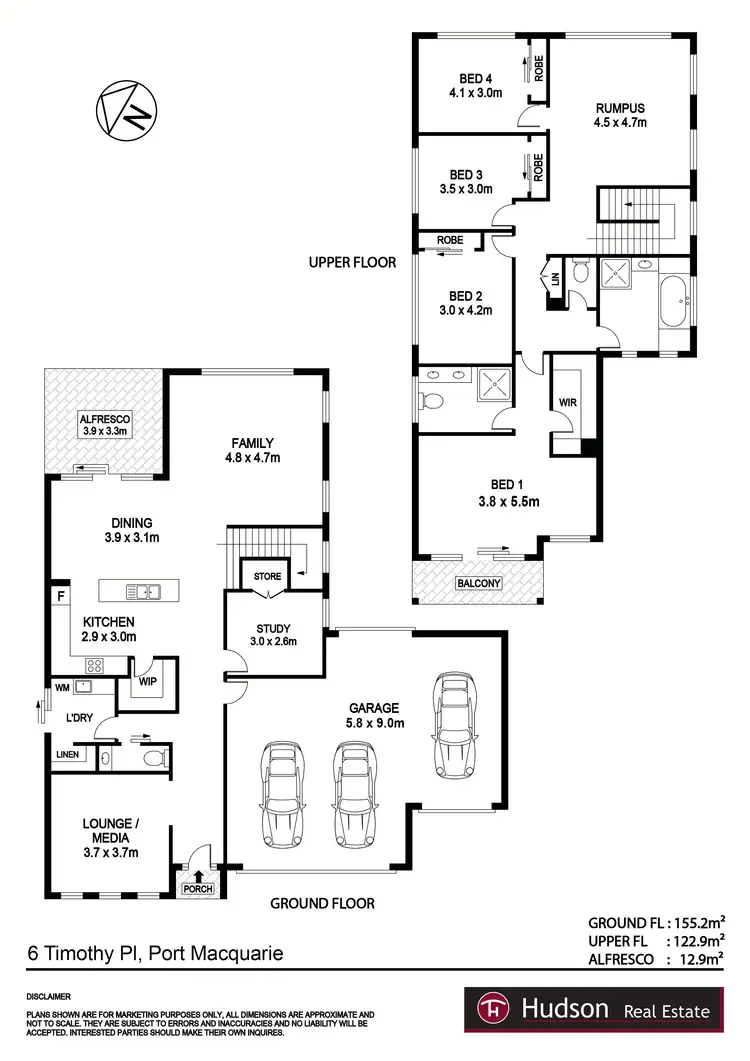 Floorplan of Homely house listing, 6 Timothy Place, Port Macquarie NSW 2444