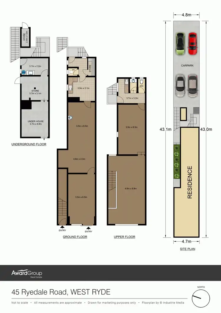 Floorplan of Homely unit listing, 45 Ryedale Road, West Ryde NSW 2114