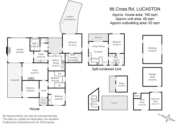 Floorplan of Homely house listing, 86 Cross Rd, Lucaston TAS 7109