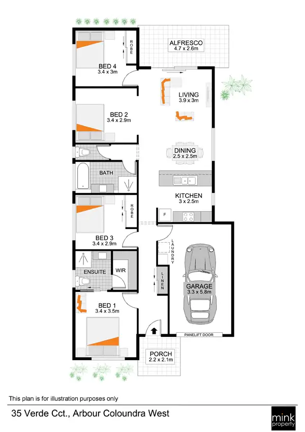 Floorplan of Homely house listing, 36 VERDE Circuit, Caloundra West QLD 4551
