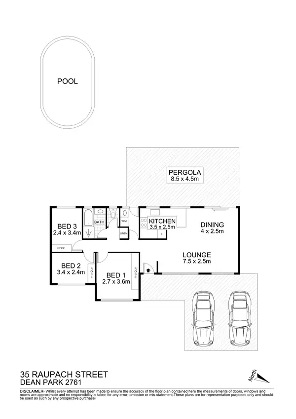 Floorplan of Homely house listing, 35 Raupach Street, Dean Park NSW 2761