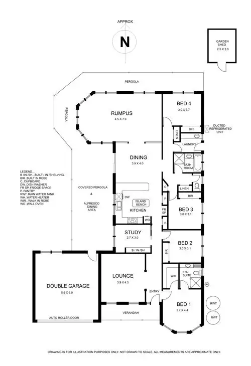 Floorplan of Homely house listing, 15 Dalray Crescent, New Gisborne VIC 3438