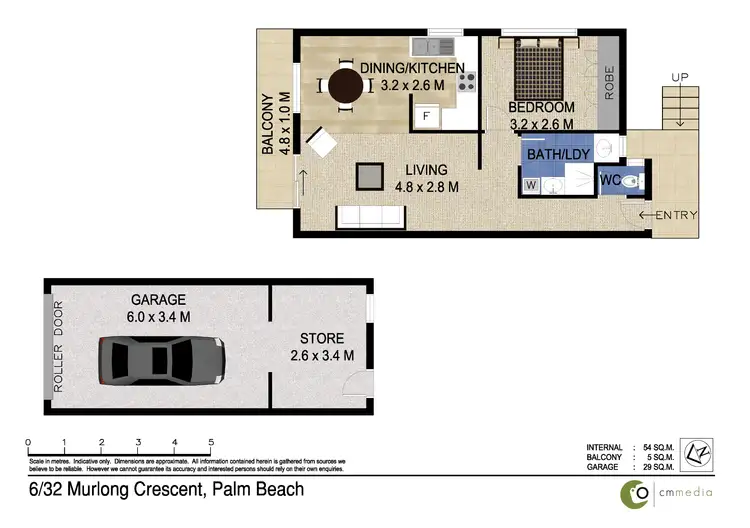 Floorplan of Homely unit listing, 6/32 Murlong Crescent, Palm Beach QLD 4221