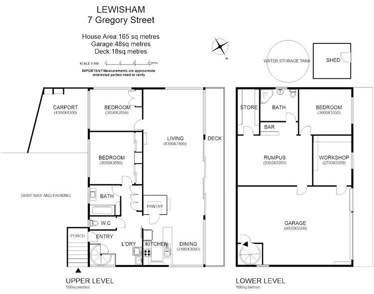 Floorplan of Homely house listing, 7 Gregory St, Lewisham TAS 7173