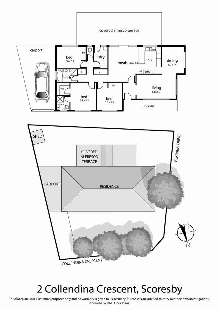 Floorplan of Homely house listing, 2 Collendina Crescent, Scoresby VIC 3179
