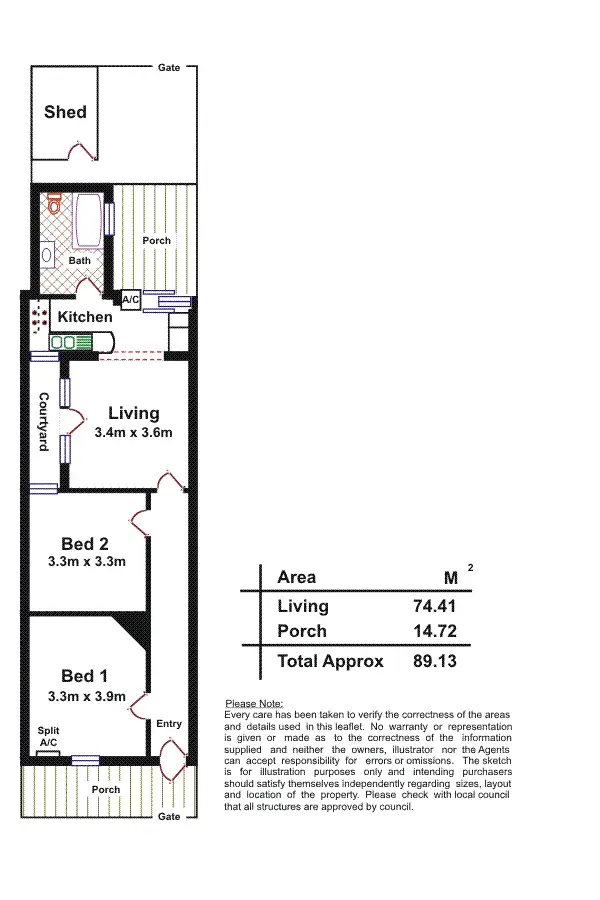 Floorplan of Homely house listing, 22 Surflen Street, Adelaide SA 5000