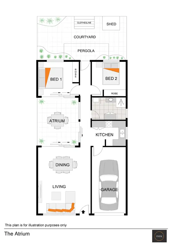 Floorplan of Homely villa listing, 113/8 MELODY Court, Warana QLD 4575