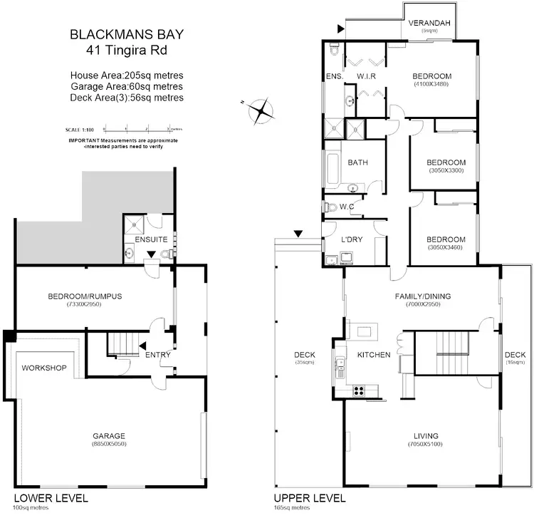 Floorplan of Homely house listing, 41 Tingira Rd, Blackmans Bay TAS 7052
