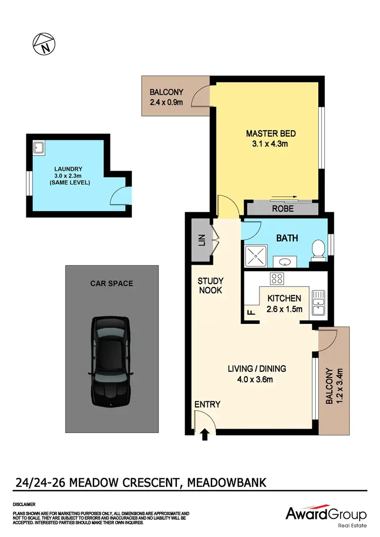 Floorplan of Homely unit listing, 24/24-26 Meadow Crescent, Meadowbank NSW 2114
