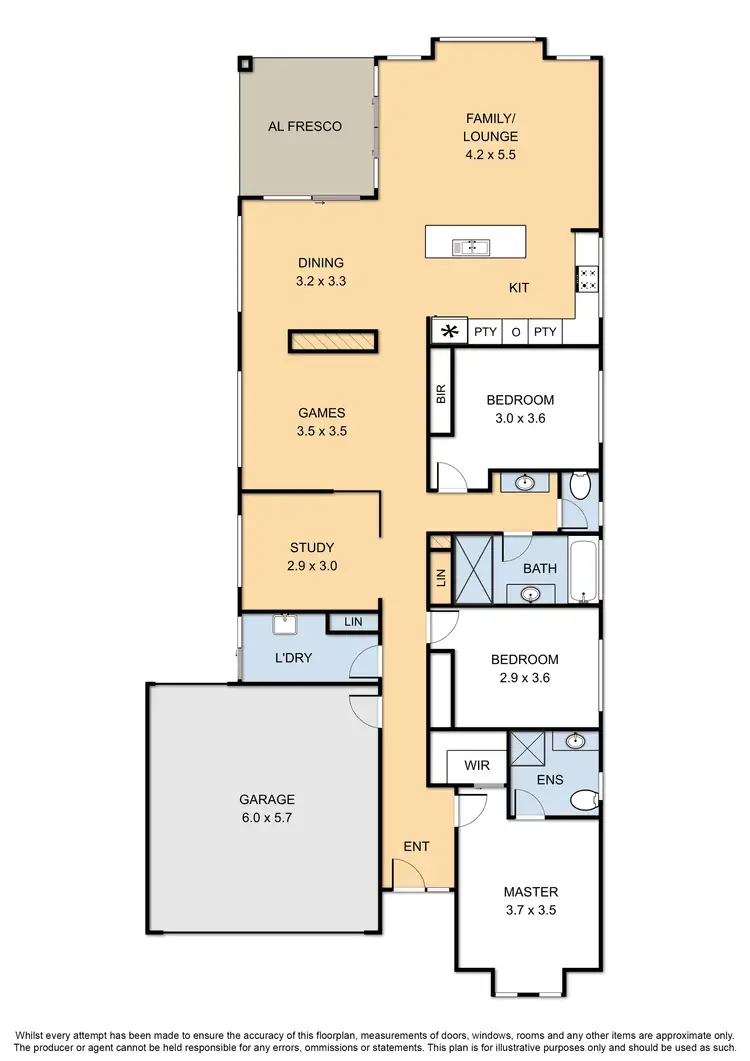 Floorplan of Homely house listing, 15 Pip Street, Skye VIC 3977