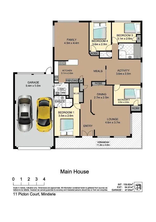 Floorplan of Homely house listing, 11 Picton Court, Mindarie WA 6030